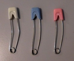 Baby-Snaplock Safetypins 56mm (100 pcs), Pink